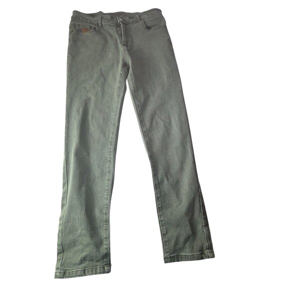 FWOE Vintage-Look Green Straight-Leg Jeans Size 34 Denim*VGC - Picture 5 of 8